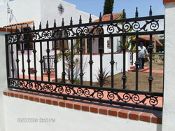 decorative wrought iron fence designs